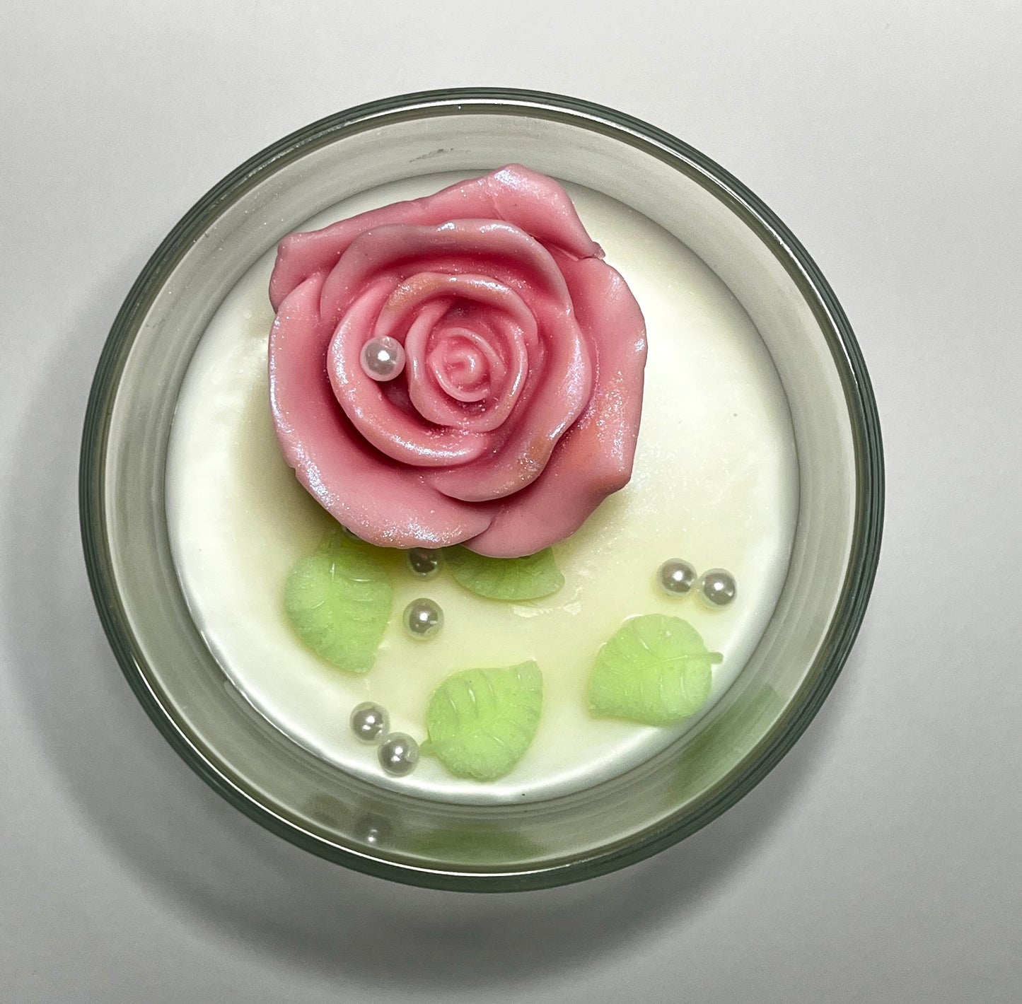 Rose & Lily| Apricot Coconut Candle 12oz Jar Candle | Floral Scented Candle| Handmade Gift for Home or Spa
